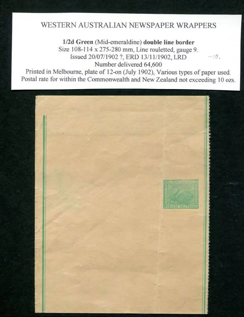 1902 ½d green with double border line. Fresh ... Image 1++