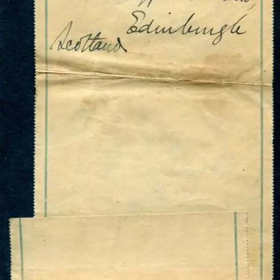 1903 ½d green with single lined border uprated by ...