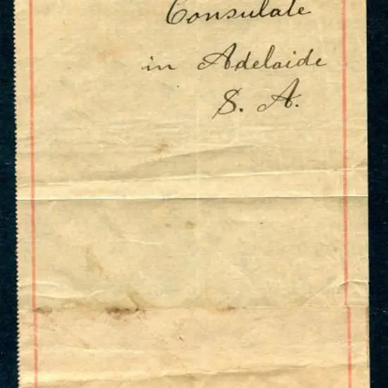 1904 1d red with single line border & Serpentine ...