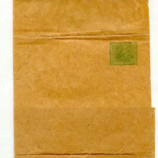 1909 ½d green (109-110mm x 290-296mm) with sides ...