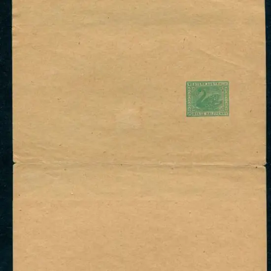 1910 ½d green (130-134mm x 285-295mm) on pale buff ...