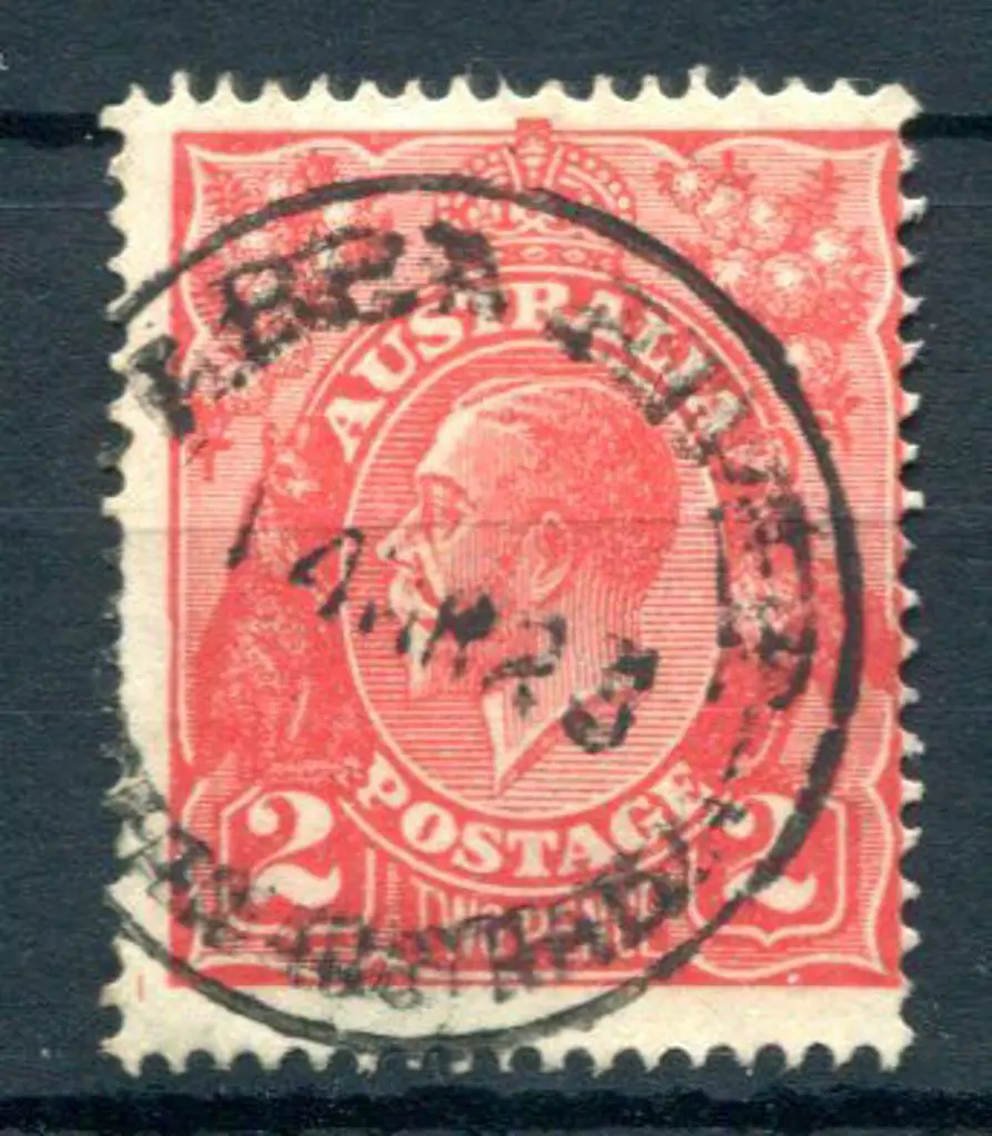 Abba River A25 on 2d red KGV dated 14 MR 25. PMI ... Image 1++