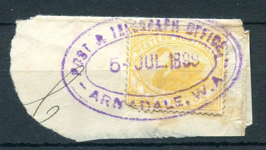 Armadale Post & Telegraph Office ORS2 on 2d yellow ... Image 1++