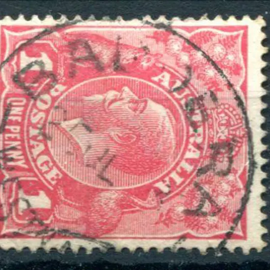 Badderra B29 on 1d red KGV 25 Jul (?). Almost ...