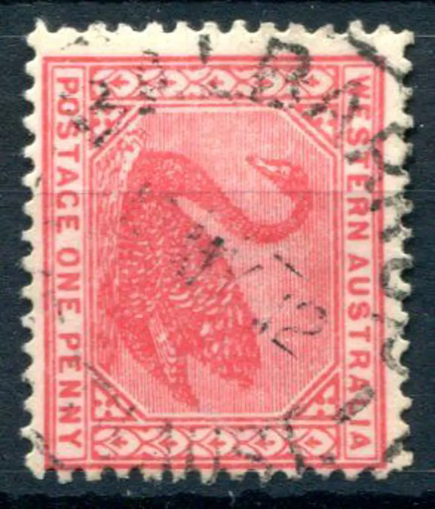 Balbarrup B29 on 1d red swan for 15 MY 12. PMI ... Image 1++