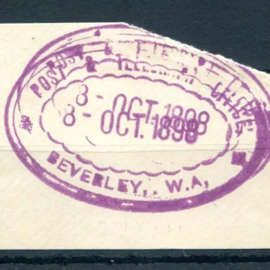 Beverley Post & Telegraph Office ORS 3 on piece ...