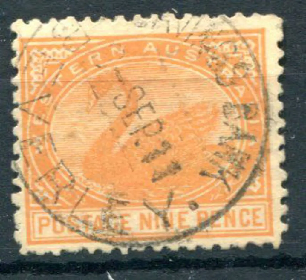 Beverley Savings Bank SBv on 9d orange swan ... Image 1++