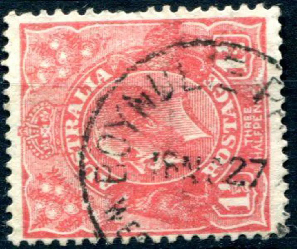 Boyandlie Park A25 60% strike on 1½d red KGV for ... Image 1++