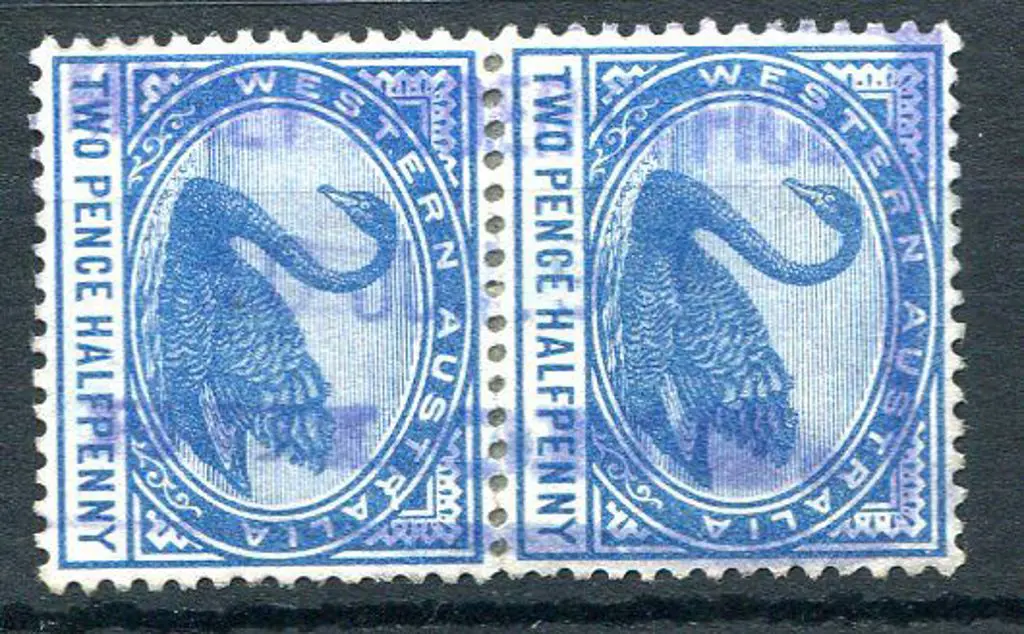 Bulong Money Order Office RRS 2 on 2½d blue swans ... Image 1++
