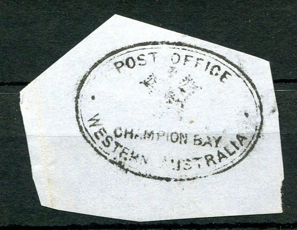 Champion Bay PO 1 Undated double oval Post Office ... Image 1++