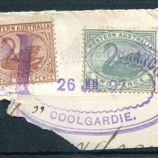 Coolgardie Registration Branch ORS1 on piece for 1 ...