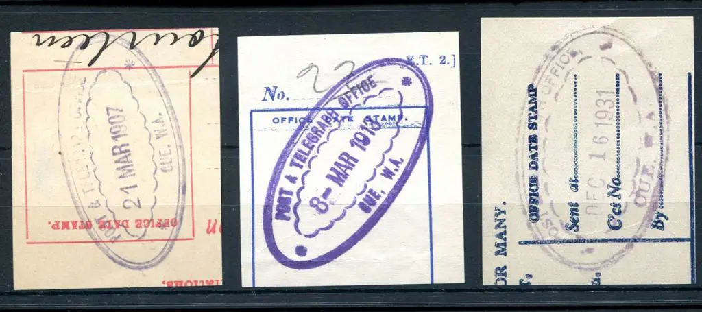 Cue Post & Telegraph Office ORS3. 3 different ... Image 1++