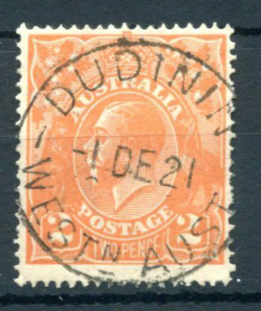 Dudinin B27 on 2d orange KGV. Very early date for ... Image 1++