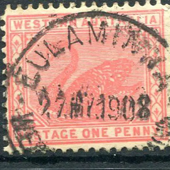 Eulaminna A28 Fine partial 70% strike on 1d red ...