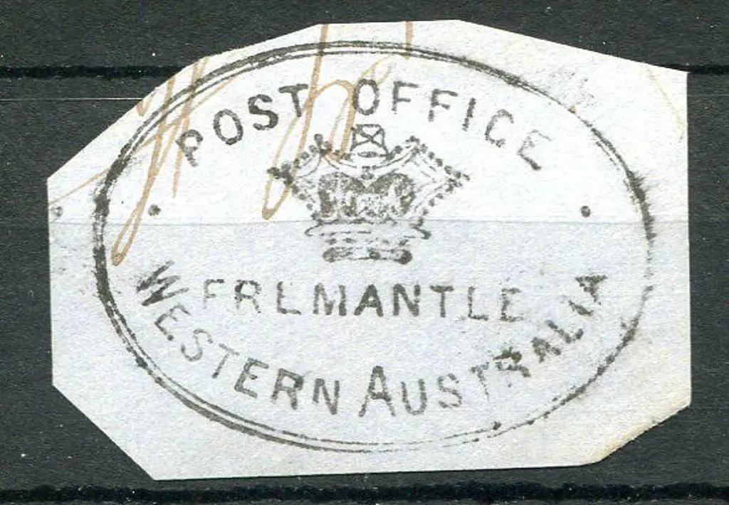 Fremantle Post Office Double lined oval POST ... Image 1++