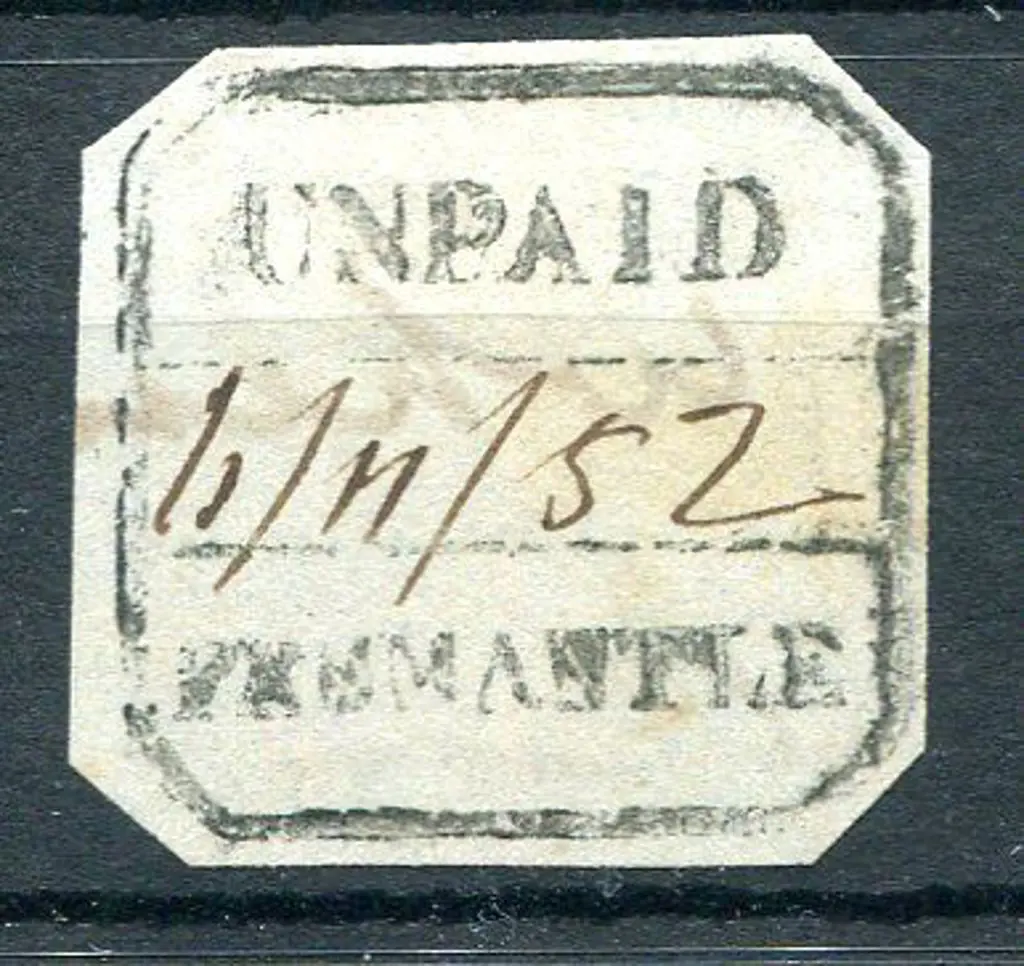 Fremantle Unpaid Boxed "UNPAID 11/11/52 FREMANTLE" ... Image 1++