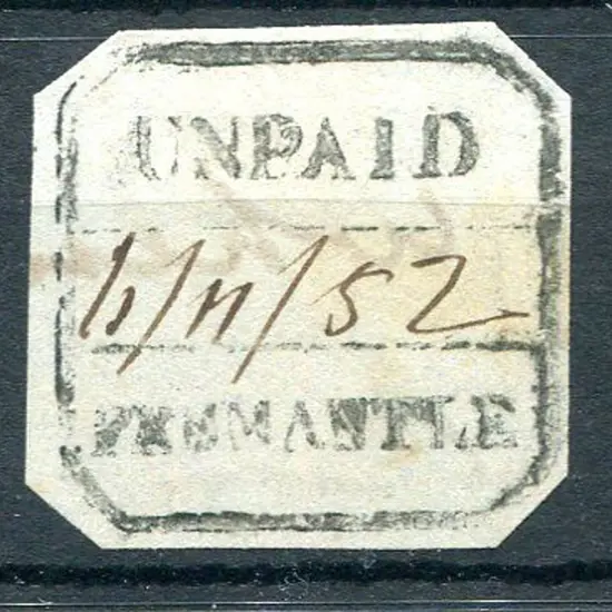 Fremantle Unpaid Boxed "UNPAID 11/11/52 FREMANTLE" ...