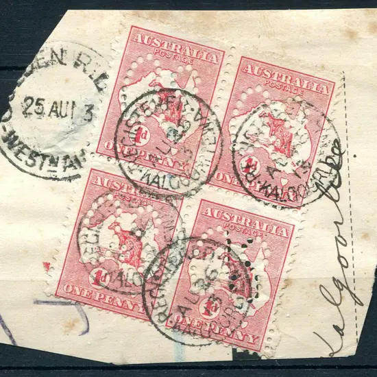 Golden Ridge B28-a 80% strike on piece dated 25 AU ...