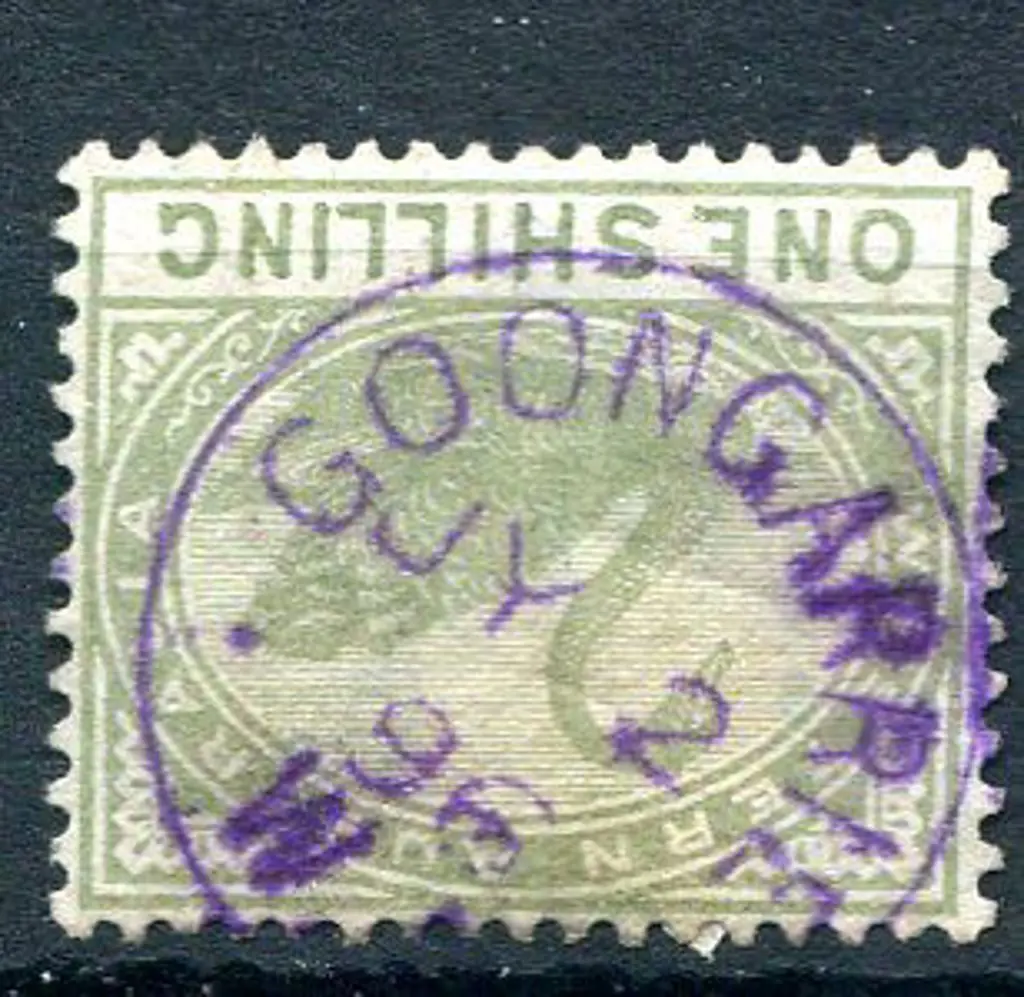 Goongarrie 3b-a An early JY 2 96 pmk in violet on ... Image 1++