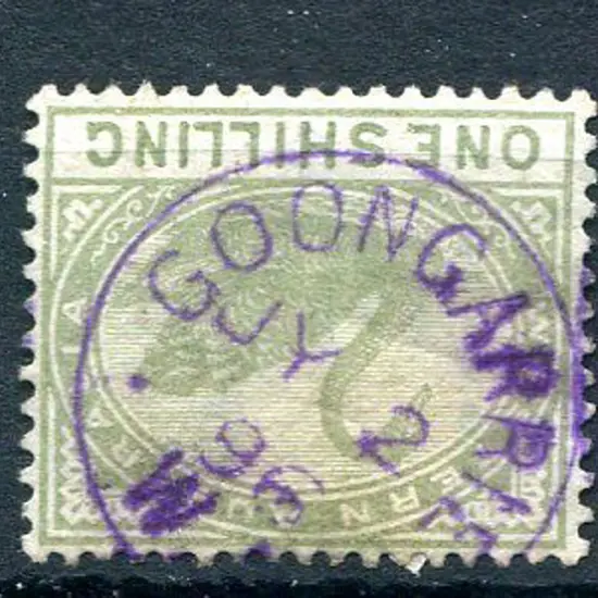 Goongarrie 3b-a An early JY 2 96 pmk in violet on ...