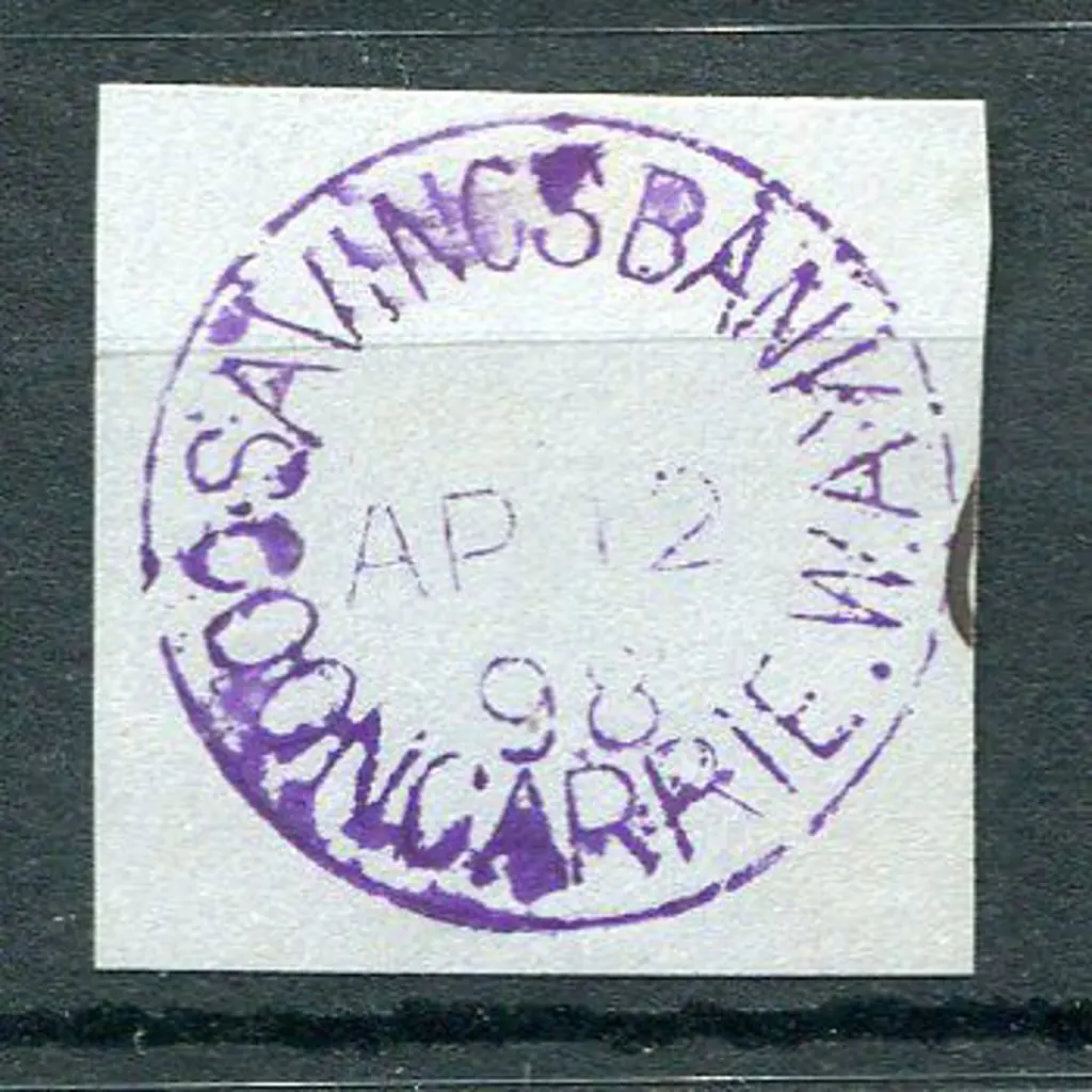 Goongarrie Savings Bank Sbi Fine & complete strike ... Image 1++