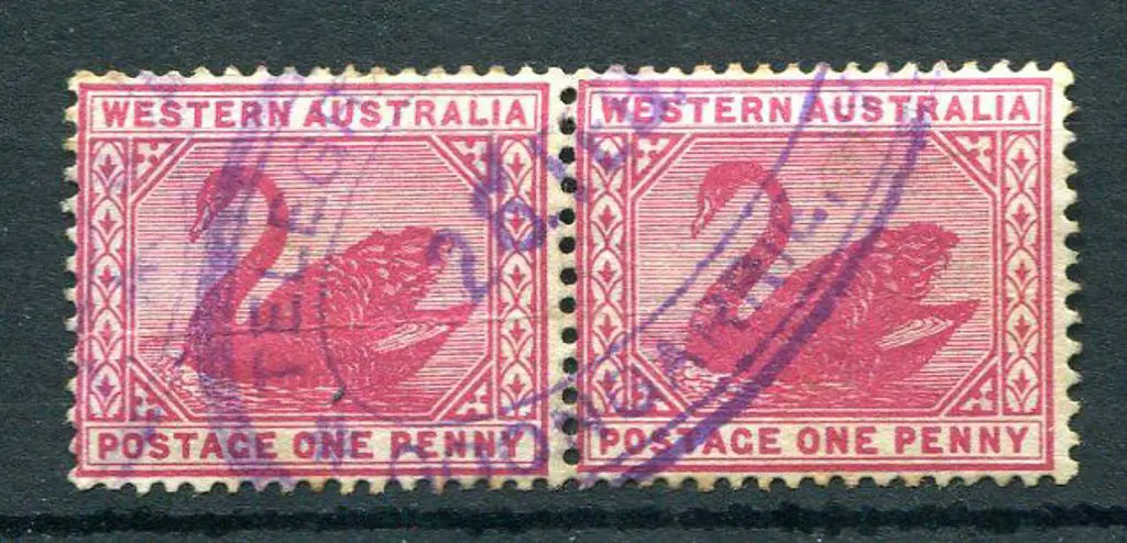 Goongarrie Telegraph Office ORS 2 on 1d red swans ... Image 1++