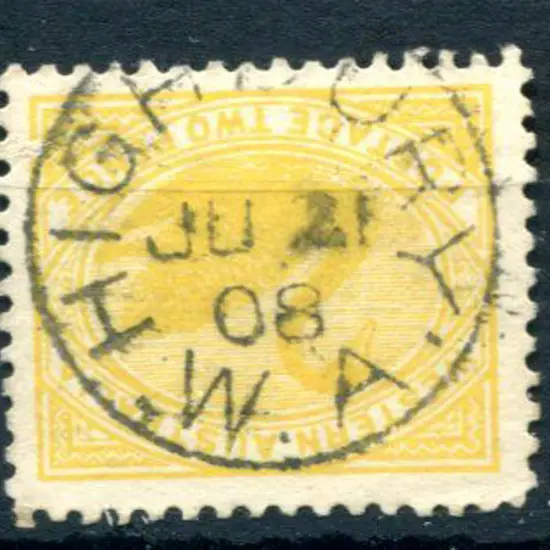 Highbury 3b on 2d yellow swan for JU 21 08. A ...