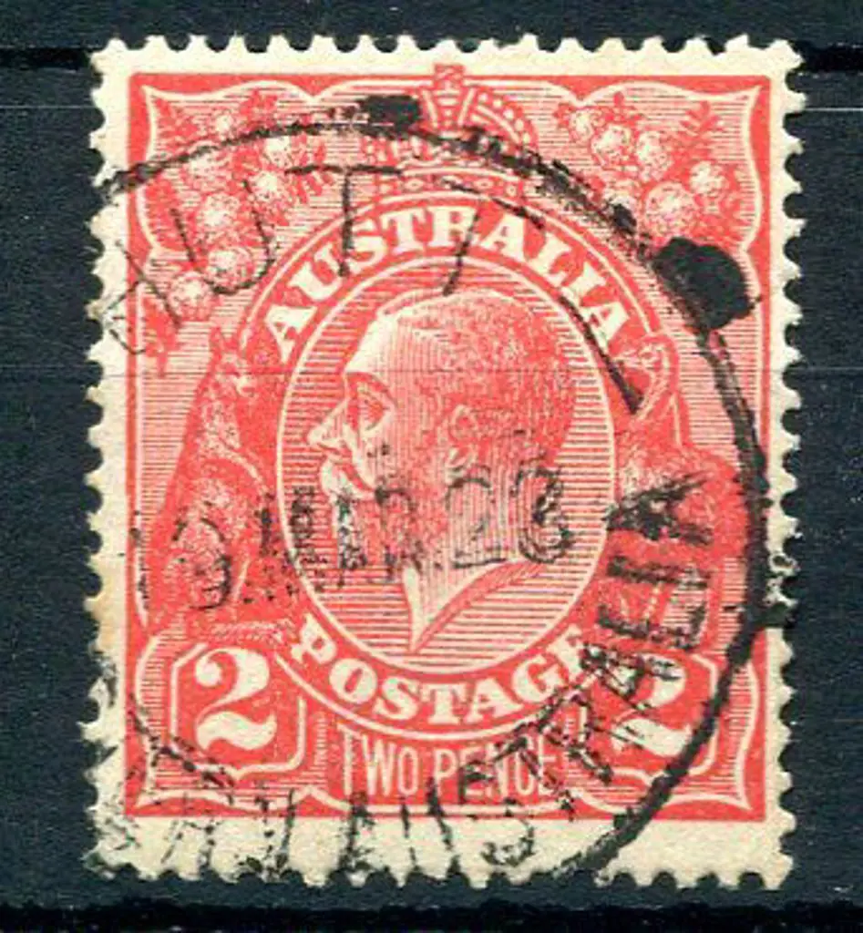 Hutt A28 65% part strike on 2d red KGV for 19 MAR ... Image 1++