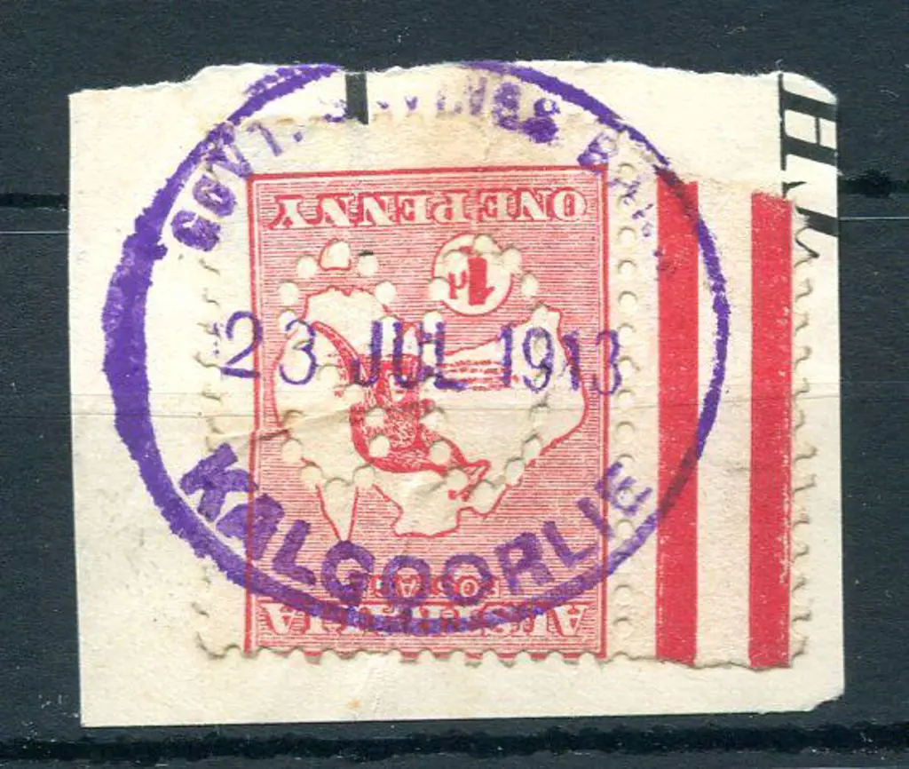 Kalgoorlie Govt. Savings Bank 31 GSB. Violet ... Image 1++
