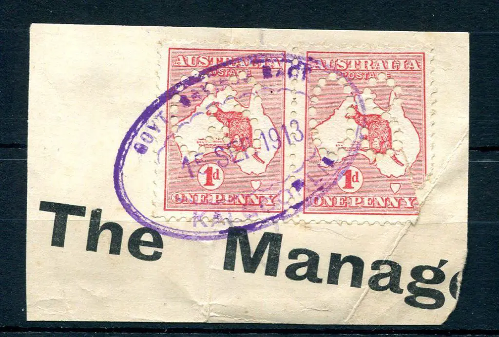 Kalgoorlie Govt. Savings Bank ORS3 on 1d red ... Image 1++