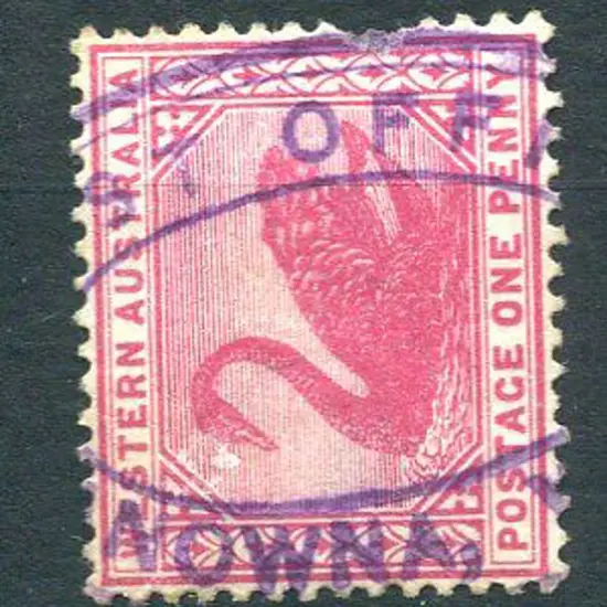 Kanowna Post Office ORS2 65% strike in violet on ...