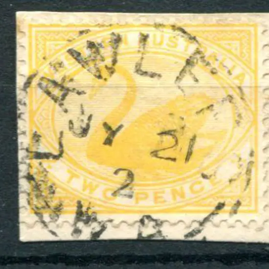 Lawlers 3b-a on 2d yellow swan W crown A wmk for ...