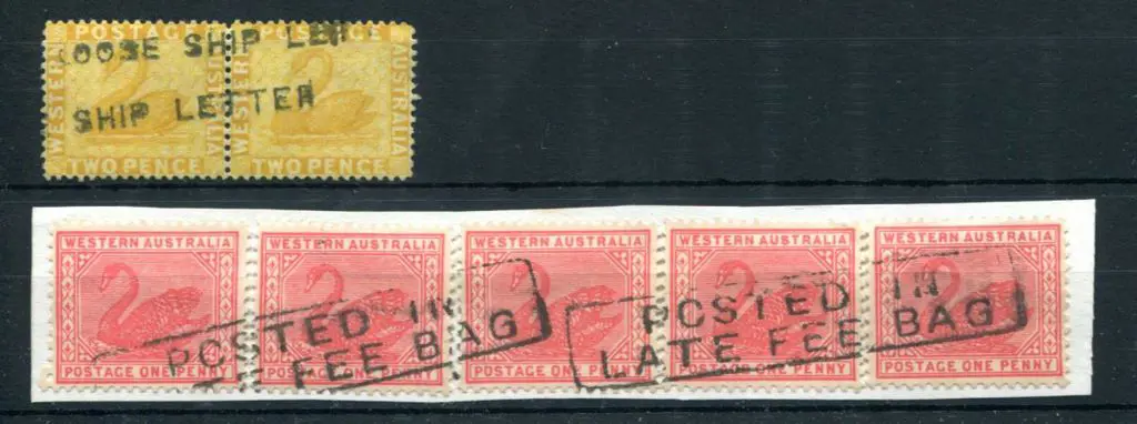 "LOOSE SHIP LETTER" on 2d yellow swans & framed ... Image 1++