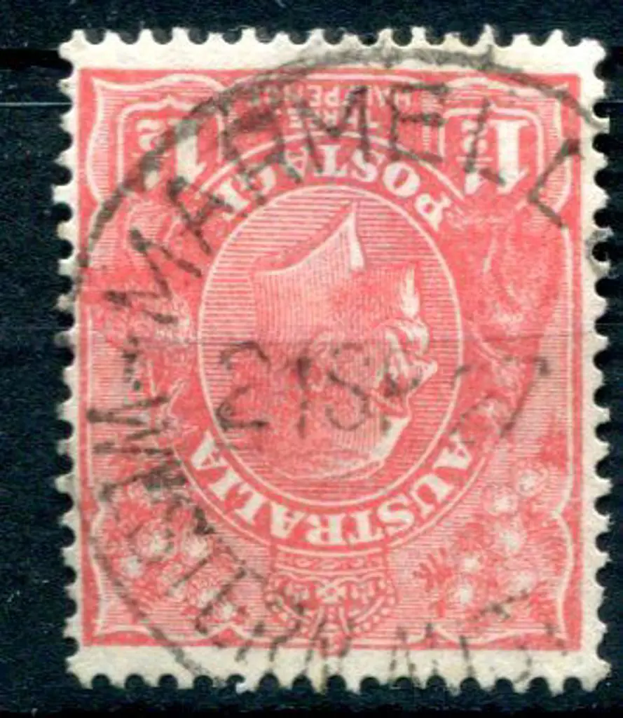 Marmellup A30 on 1½d red KGV with a late date of ... Image 1++