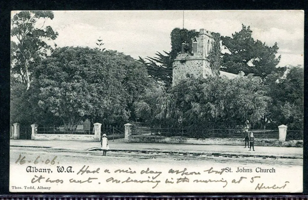 "Albany, W.A. St. Johns Church" Thos Todd Albany ... Image 1++