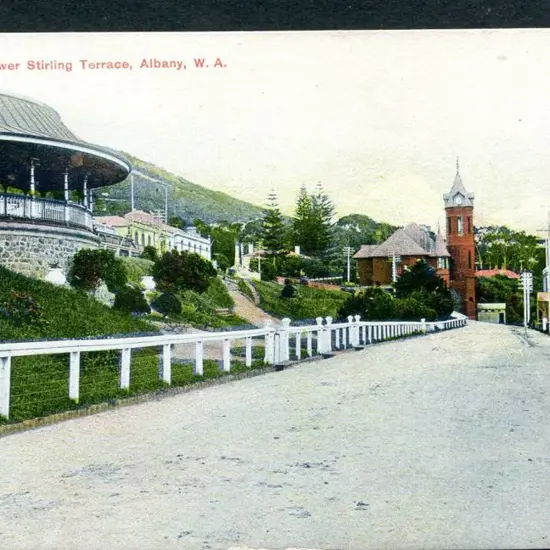 "Lower Stirling Terrace, Albany WA" with title in ...