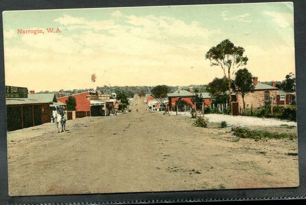"Narrogin, W.A." colour Falk unused card. A few ... Image 1++