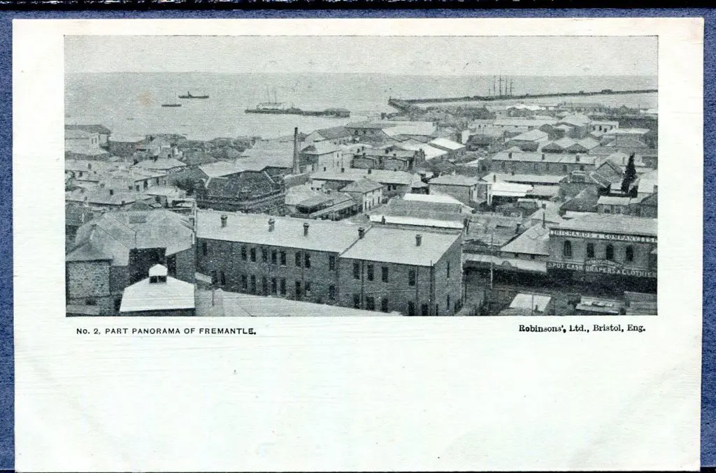 "No.2 Part Panorama of Fremantle" c1905 Robinson's ... Image 1++