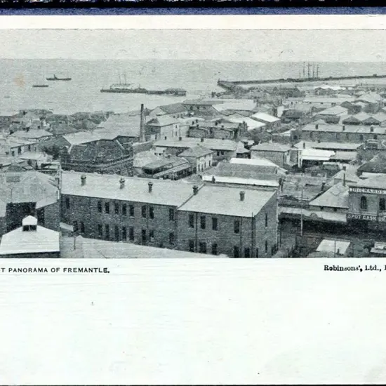 "No.2 Part Panorama of Fremantle" c1905 Robinson's ...