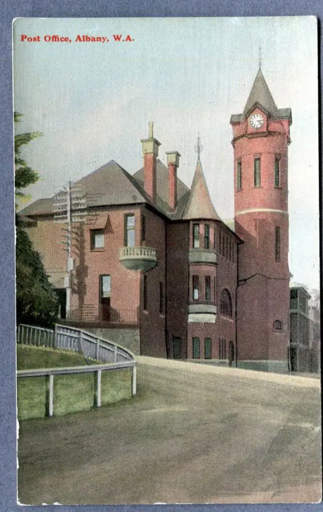 "Post Office, Albany, W.A." colour with title in ... Image 1++