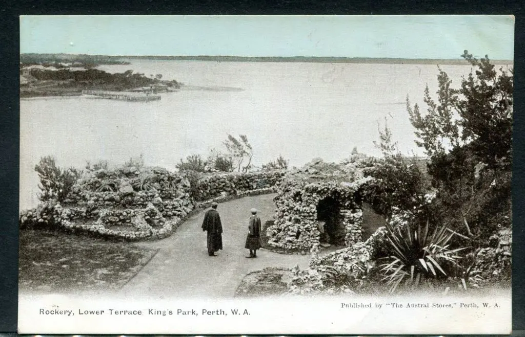 "Rockery, Lower Terrace King's Park, Perth WA" b&w ... Image 1++