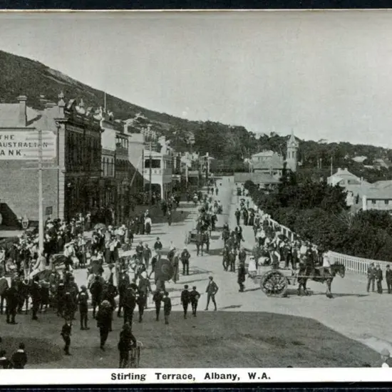 "Stirling Terrace Albany WA" with title in white. ...