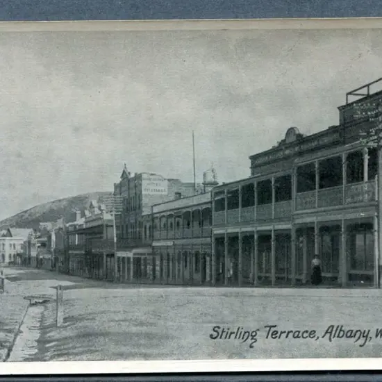 "Stirling Terrace, Albany, W.A." b&w with this ...