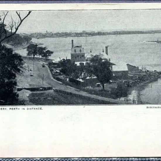 "Swan Brewery, Perth in Distance" Robinson's Ltd ...