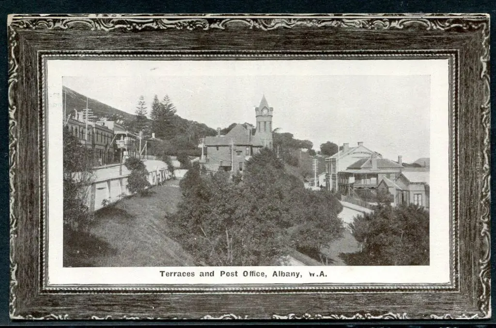 "Terraces & Post Office, Albany, W.A." Todd's Book ... Image 1++
