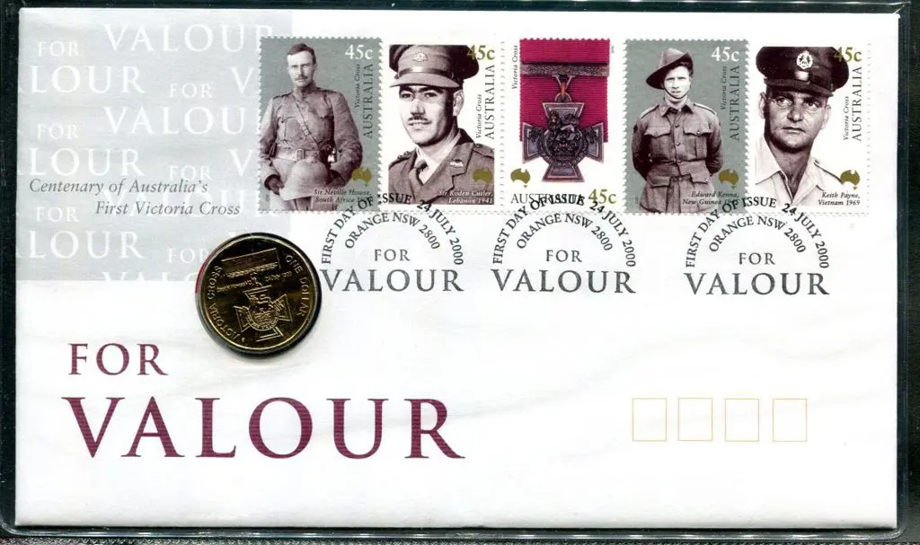 2000 (24th July) Victoria Cross - Valour $1 PNC ... Image 1++