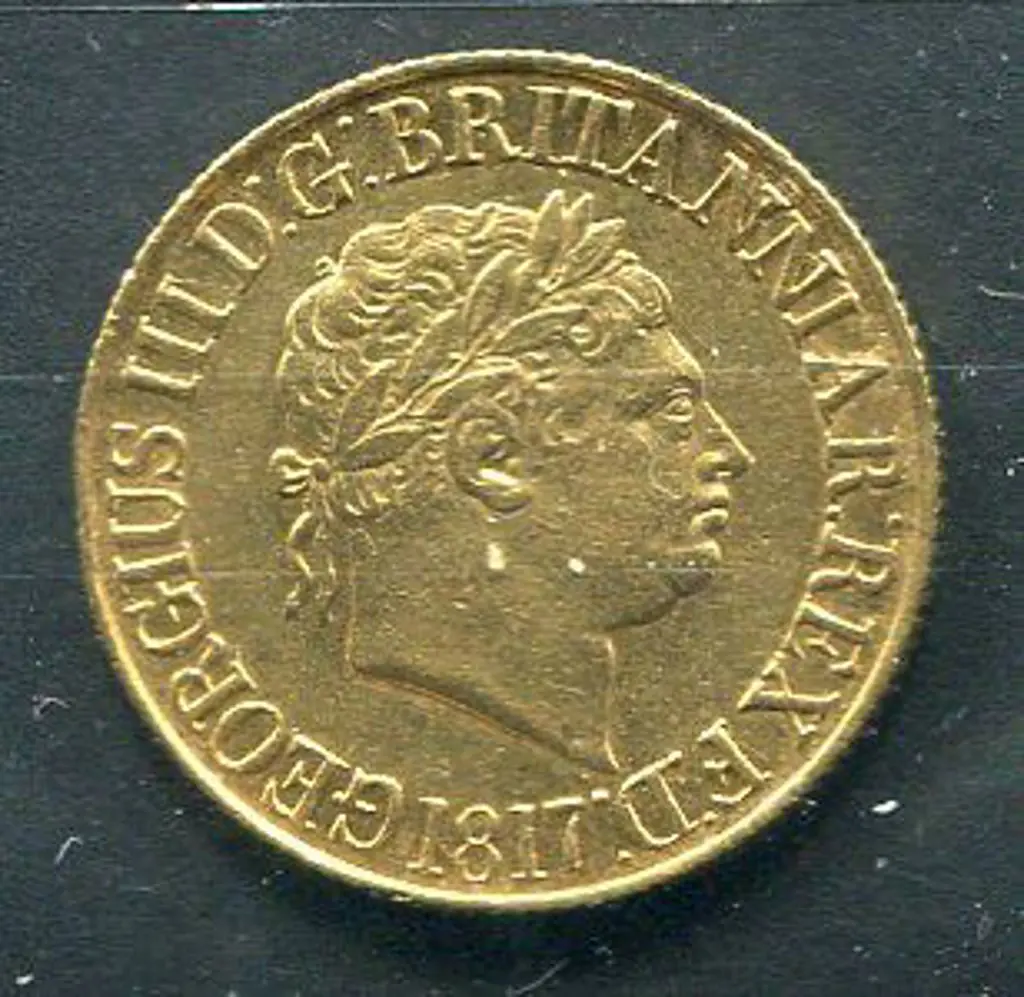 England 1817 George III Gold sovereign. First Year ... Image 1++