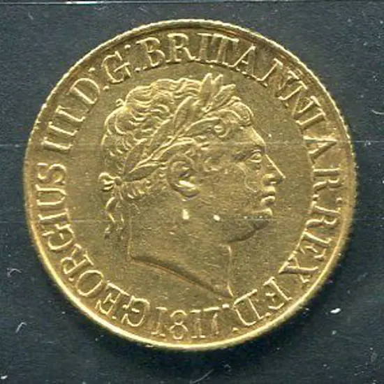 England 1817 George III Gold sovereign. First Year ...