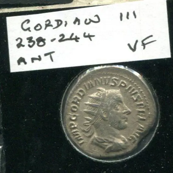238-244AD Gordian III Silver Ant. VF
