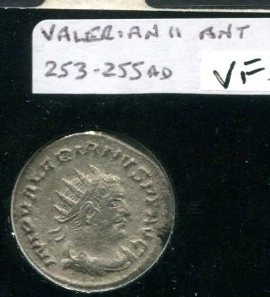 253-255AD Valerian II Ant. VF Image 1++